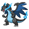 Mega Charizard X front sprites