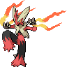 Mega Blaziken front sprites