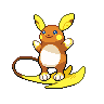 Alolan Raichu front sprites