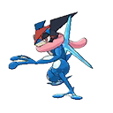Ash’s Greninja front sprites