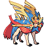 Crowned Zacian front sprites
