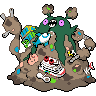 Gigantamax Garbodor front sprites
