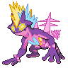 Gigantamax Amped Toxtricity front sprites