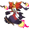 Mega Delphox front sprites