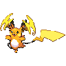 Mega Raichu Y front sprites