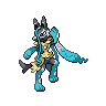 Mega Lucario Z front sprites