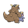 Mega Kangaskhan back sprites