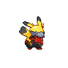 Pikachu Rock Star back sprites