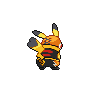 Pikachu Libre back sprites
