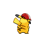 Partner Cap Pikachu back sprites