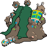 Gigantamax Garbodor back sprites