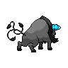 Paldean Tauros (Aqua Breed) back sprites
