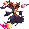 Mega Delphox back sprites