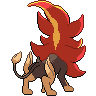 Mega Pyroar back sprites