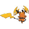 Mega Raichu Y back sprites