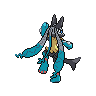 Mega Lucario Z back sprites