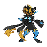 Mega Zeraora back sprites