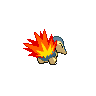 Cyndaquil back sprites