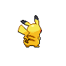 Pikachu back sprites