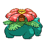 Venusaur back sprites