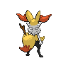Braixen back sprites