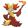Delphox back sprites