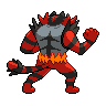 Incineroar back sprites