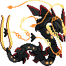 Mega Rayquaza back shiny sprites