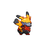 Pikachu Rock Star back shiny sprites