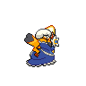 Pikachu Belle back shiny sprites