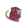 Totem Alolan Raticate back shiny sprites