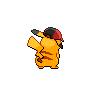 Sinnoh Cap Pikachu back shiny sprites
