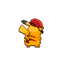 Unova Cap Pikachu back shiny sprites