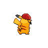 Alola Cap Pikachu back shiny sprites