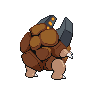 Alolan Golem back shiny sprites