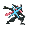 Ash’s Greninja back shiny sprites