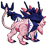 Dusk Necrozma back shiny sprites