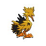 Galarian Zapdos back shiny sprites