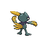 Hisuian Sneasel back shiny sprites