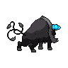 Paldean Tauros (Aqua Breed) back shiny sprites