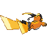 Mega Raichu X back shiny sprites