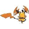 Mega Raichu Y back shiny sprites