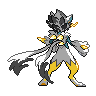 Mega Zeraora back shiny sprites