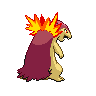 Typhlosion back shiny sprites