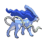 Suicune back shiny sprites