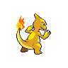 Charmeleon back shiny sprites