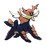 Samurott back shiny sprites