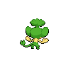 Pansage back shiny sprites