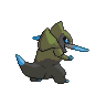 Fraxure back shiny sprites