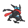 Greninja back shiny sprites